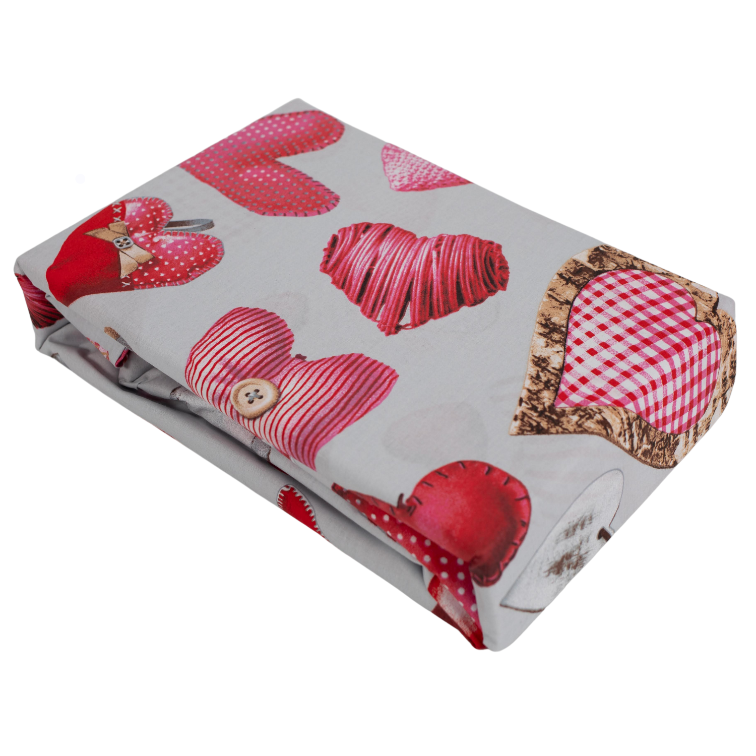 Pościel 160x200 Bawełniana Komplet na Prezent WALENTYNKOWA w Serca Poszewki - obrazek 4