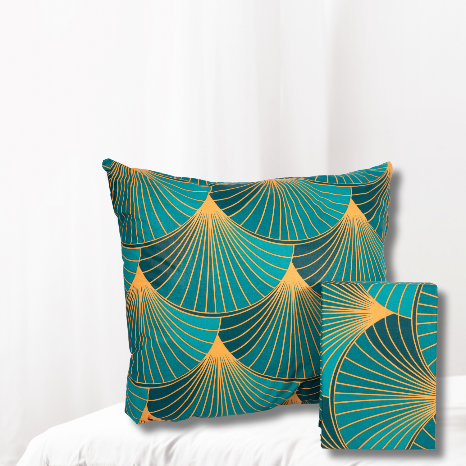 Pościel 160x200 Bawełniana KOMPLET Pościeli WYSOKOGATUNKOWEJ Wzór ART DECO - obrazek 4