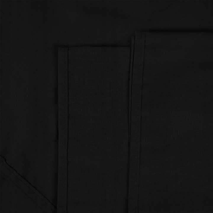 Prześcieradło BEZ GUMKI Bawełniane ODDYCHAJĄCE Miękkie Czarne - obrazek 4