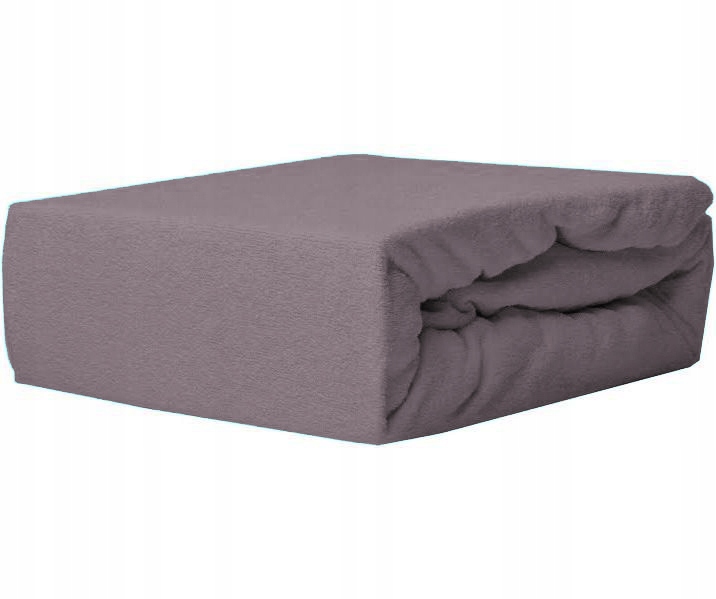 Prześcieradło z Gumką Frotte ODDYCHAJĄCE Mięsiste Kolor Ciemny Szary - obrazek 4