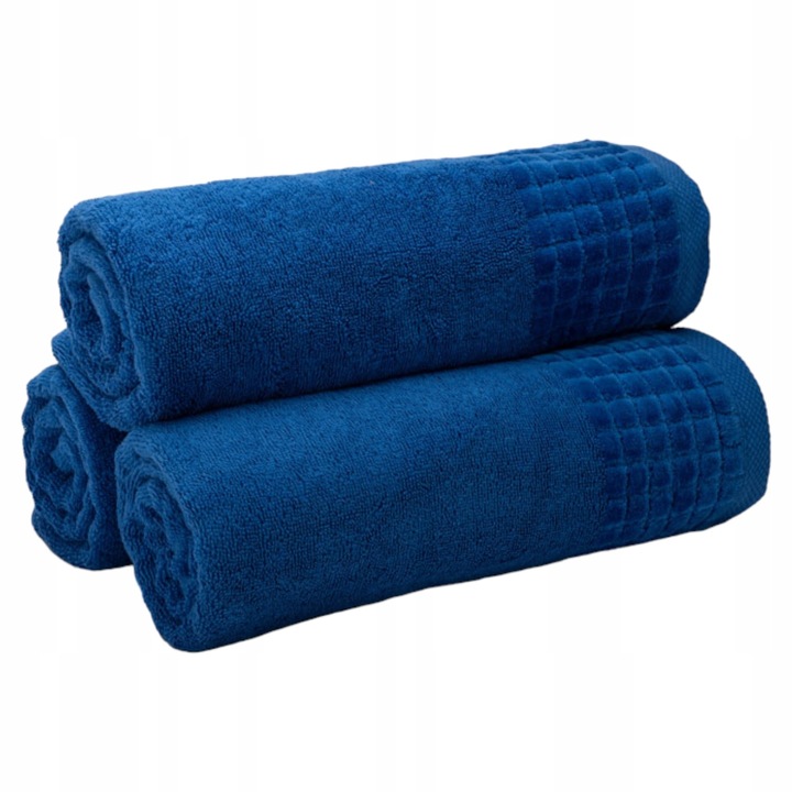 Ręcznik Kąpielowy Frotte Szybkoschnący Chłonny Mięsisty Niebieski - obrazek 4