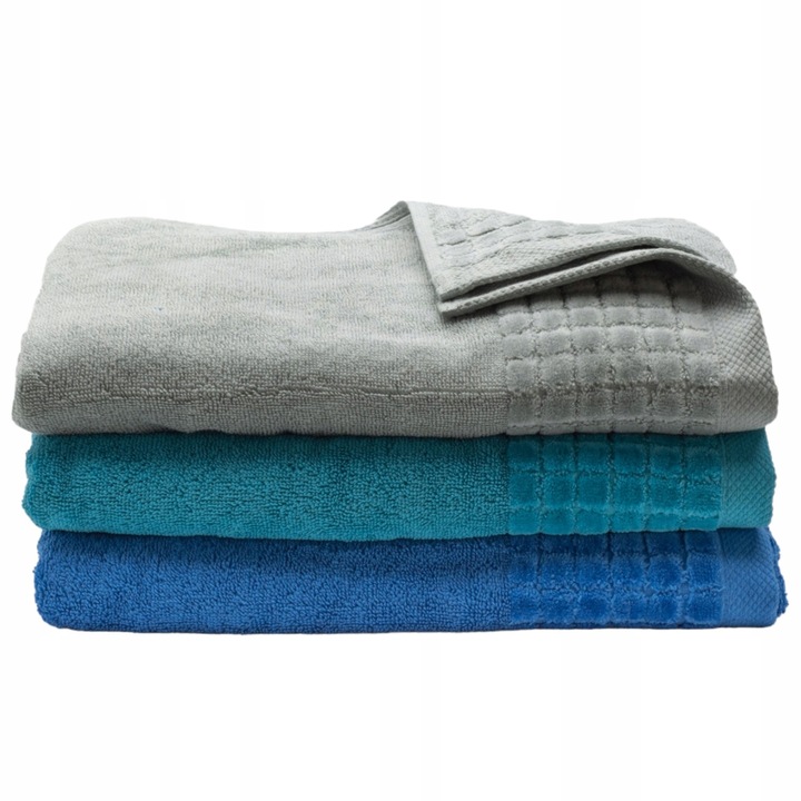 Ręcznik Kąpielowy Frotte Szybkoschnący Chłonny Mięsisty Niebieski - obrazek 5