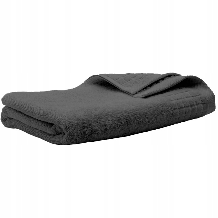 Ręcznik Kąpielowy Frotte Szybkoschnący Chłonny Mięsisty Ciemny Szary - obrazek 3