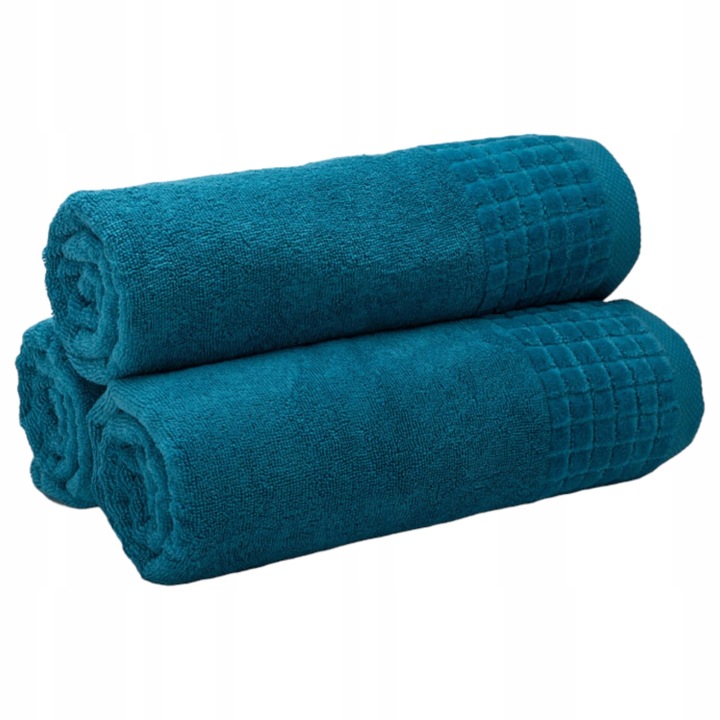 Ręcznik Kąpielowy Frotte Szybkoschnący Chłonny Mięsisty Turkusowy - obrazek 4